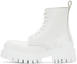 Balenciaga White Strike Boots