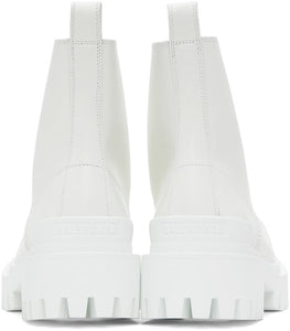 Balenciaga White Strike Boots