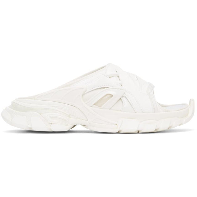Balenciaga White Track Slide Sandals - Sandales à glissière blanche Balenciaga - Balenciaga 화이트 트랙 슬라이드 샌들