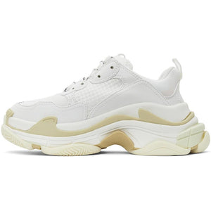 Balenciaga White Triple S Sneakers
