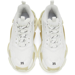 Balenciaga White Triple S Sneakers