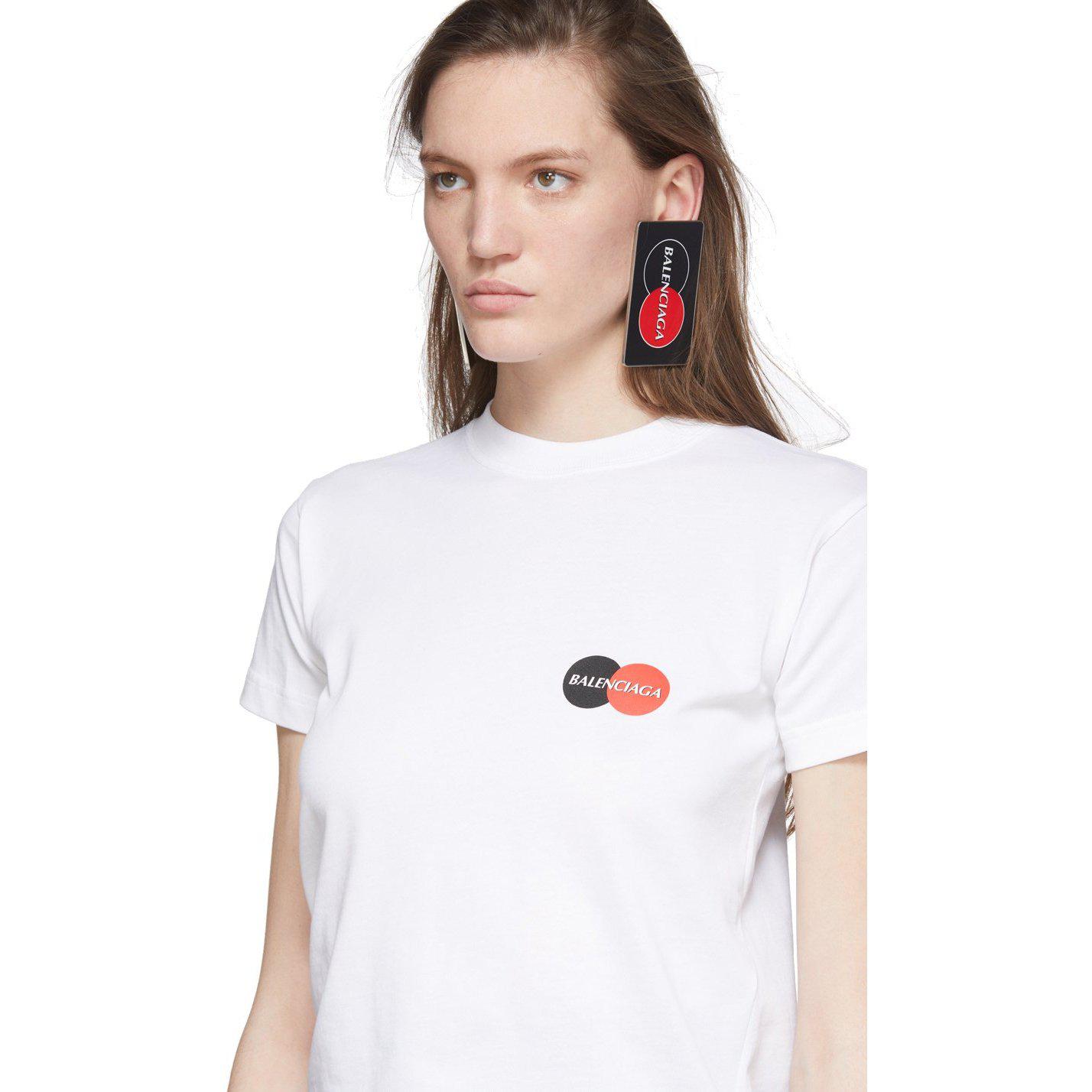 Balenciaga White Uniform Logo T-Shirt – BlackSkinny