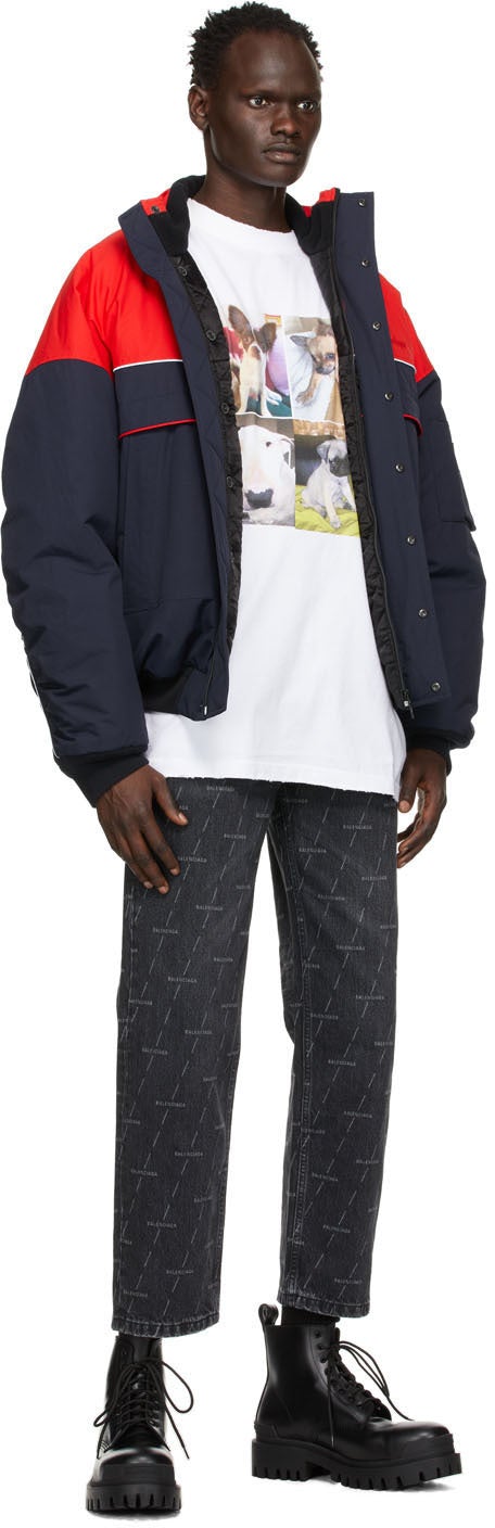 Balenciaga White XL 'I Love Dogs' T-Shirt
