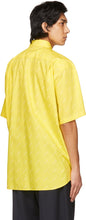 Balenciaga Yellow Logo Normal Fit Short Sleeve Shirt