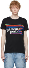 Balmain Black Mulitcolor Logo T-Shirt - Balmain Black Mulitcolor Logo T-shirt - Balmain 검은 mulitcolor 로고 티셔츠