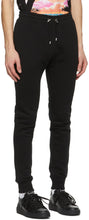 Balmain Black Printed Logo Lounge Pants