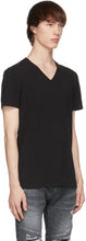Balmain Black V-Neck T-Shirt