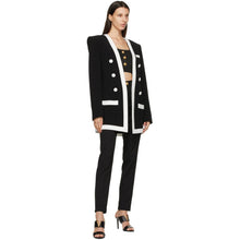 Balmain Black Viscose Cropped Tank Top