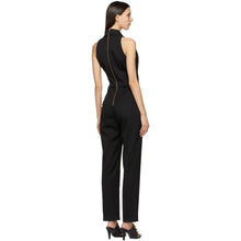 Balmain Black Wool 6-Button Jumpsuit