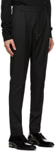Balmain Black Wool Drop Trousers