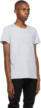 Balmain Grey Embossed Logo T-Shirt