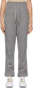 Balmain Grey Embossed Monogram Lounge Pants - Pantalon de salon monogramme gris gris Balmain - Balmain 회색 엠보싱 모노그램 라운지 바지
