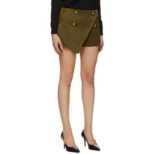 Balmain Khaki Four-Button Shorts