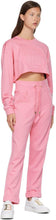 Balmain Pink Embossed Logo Sweatshirt