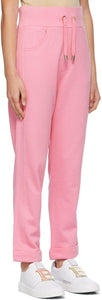 Balmain Pink Embossed Monogram Lounge Pants