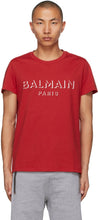 Balmain Red 3D Logo T-Shirt - T-shirt logo 3D Balmain rouge - Balmain 빨간색 3d 로고 티셔츠