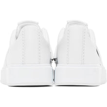 Balmain White Buckle B-Court Sneakers
