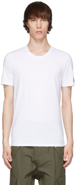 Balmain White Crewneck T-Shirt - T-shirt Crewneck blanc Balmain - Balmain 화이트 Crewneck 티셔츠