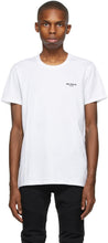 Balmain White Eco Flocked T-Shirt - T-shirt Eco Flocké Balmain White Eco - Balmain White Eco Flocked T 셔츠