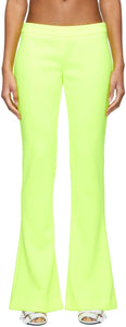 Balmain Yellow Bootcut Trousers - Pantalon Jaune Bootcut Balmain - Balmain 노란색 bootcut 바지