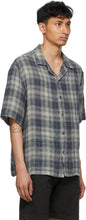 Barena Grey Linen Solana Romaso Short Sleeve Shirt