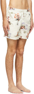 Bather Off-White Pin-Up Swim Shorts