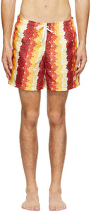 Bather Orange Tropics Swim Shorts - BATHER ORANGE TROPIQUE Swim Short - Bather 오렌지 열대 지방 수영 반바지