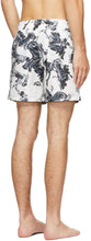 Bather White Bouquet Marble Swim Shorts