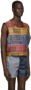 Bethany Williams Multicolor Woven Attenzione Tank Top