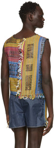 Bethany Williams Multicolor Woven Attenzione Tank Top