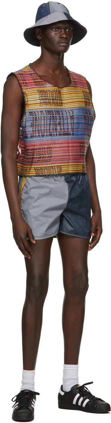 Bethany Williams Multicolor Woven Attenzione Tank Top