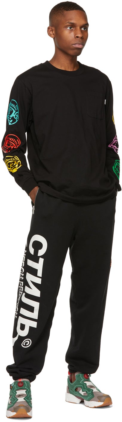 Billionaire Boys Club Black Repeat Astro Long Sleeve T-Shirt