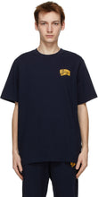 Billionaire Boys Club Navy Small Arch Logo T-Shirt - Millionaire Boys Club Navy Petit T-shirt Logo Arch - 억만 장자 소년 클럽 해군 작은 아치 로고 티셔츠