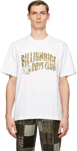 Billionaire Boys Club White Arch Logo T-Shirt - Millionaire Boys Club Blanc Arch Logo T-shirt - 억만 장자 소년 클럽 화이트 아치 로고 티셔츠