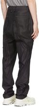 Blackmerle Black Shiny Patchwork Trousers