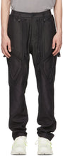 Blackmerle Black Shiny Patchwork Trousers - Pantalon Patchwork Blackmerle Black Brillant - 블랙 메리 블랙 반짝 이는 패치 워크 바지