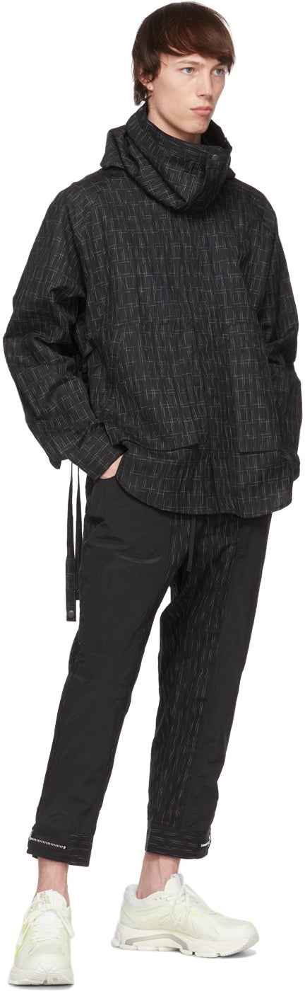 Blackmerle Black Wrinkled Trousers