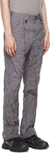 Blackmerle Grey Wrinkled Flare Trousers