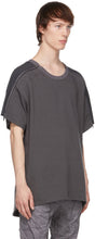 Blackmerle Grey Zip Panel T-Shirt