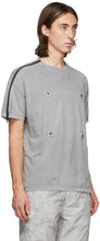 Blackmerle Grey Zippered Sleeves T-Shirt