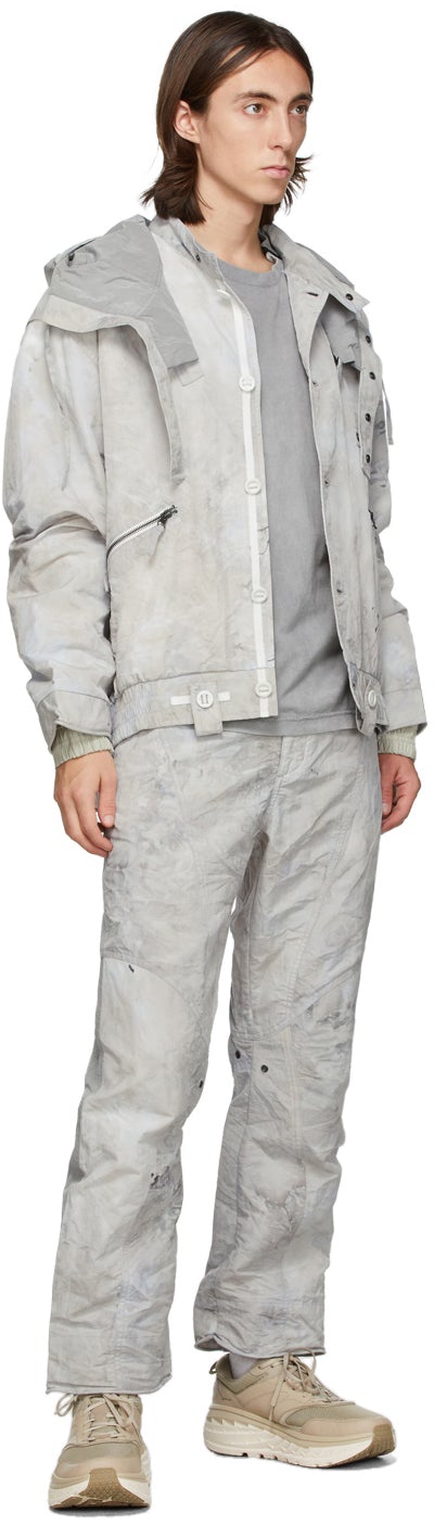 Blackmerle Grey Zippered Sleeves T-Shirt