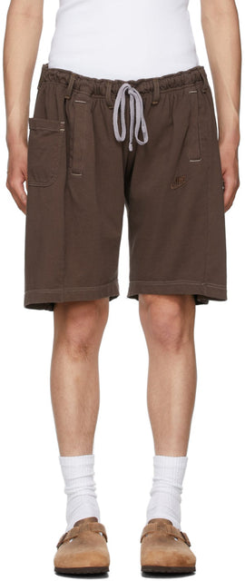 Bless SSENSE Exclusive Brown Overjogging Shorts - Bénie Shorts exclusifs exclusifs exclusifs Ssense - Ssense 독점적 인 갈색과 단락을 축복합니다