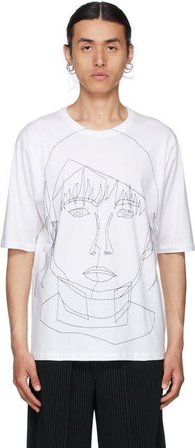 Bless White Stitched Starcut II T-Shirt - Bénis T-shirt Starc II cousu blanc - 백색 스티치 II 티셔츠를 축복합니다