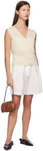 Blossom White Echo Belt Shorts