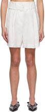 Blossom White Echo Belt Shorts - Short de ceinture d'écho Blossom Blanc - 벚꽃 화이트 에코 벨트 반바지