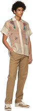 Bode Beige Pagoda Short Sleeve Shirt
