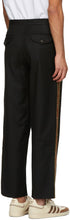 Bode Black Wool Crocheted Trousers