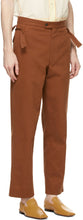 Bode Brown Herringbone Trousers