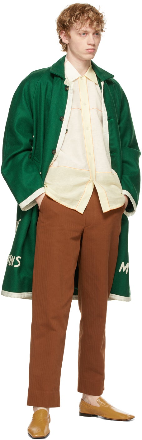 Bode Brown Herringbone Trousers