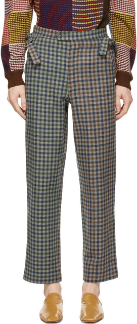 Bode Multicolor Duotone Scot Trousers - BODE Multicolore Duotone Scot Pantalons - Bode Multicolor Duotone 스코틀랜드 바지